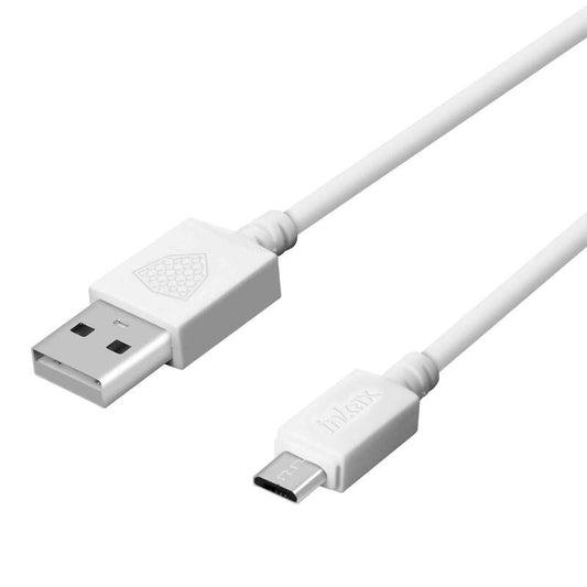 Câble Data Micro Usb INKAX 2 Mètres CK-65 Blanc