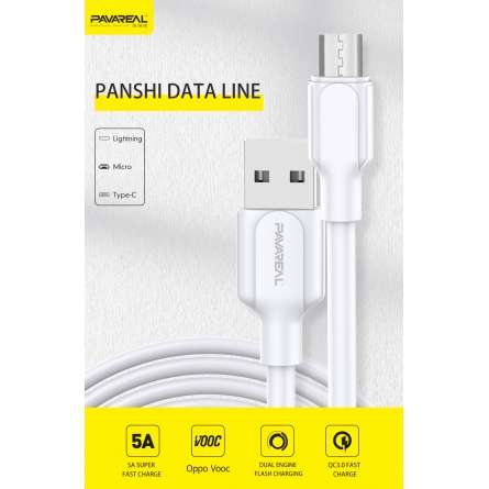 Cable Data Micro USB PAVAREAL 1 mètre DC-125 Super Fast Charge 5A