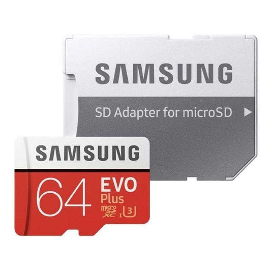 Carte MicroSDXC Samsung 64GB + SDHC Adaptateur CL10 Classic EVO Plus