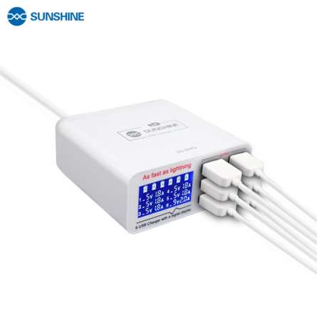 Chargeur rapide USB 3.0 Sunshine SS-304Q 6 ports USB