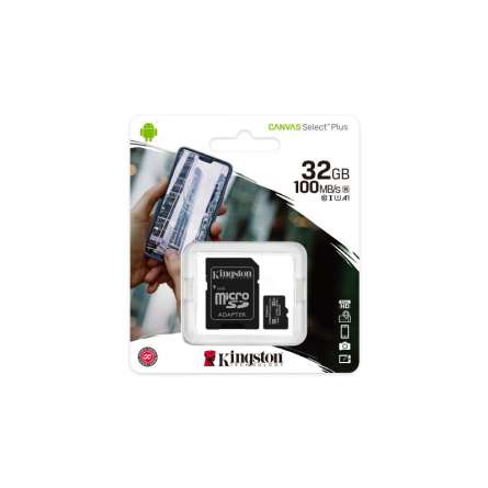 Kingston MicroSDHC 32GB +Adapter Canvas Select Plus SDCS2/32GB